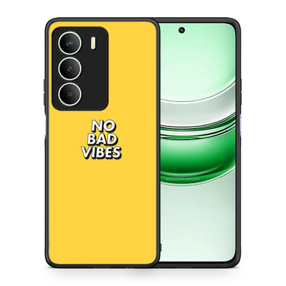 Θήκη Realme 14X Vibes Text από τη Smartfits με σχέδιο στο πίσω μέρος και μαύρο περίβλημα | Realme 14X Vibes Text case with colorful back and black bezels