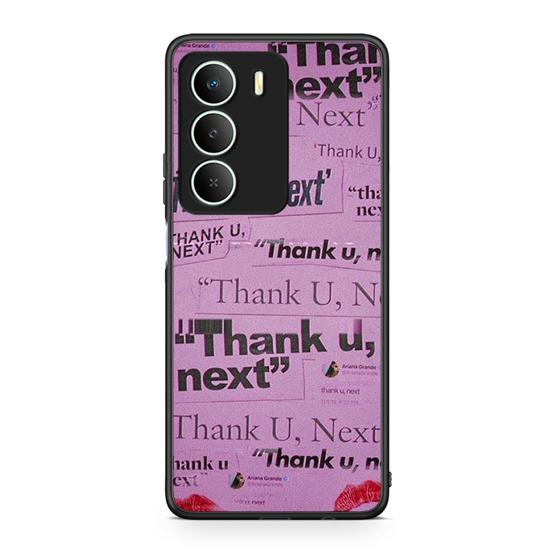 Realme 14X Thank You Next Θήκη Αγίου Βαλεντίνου από τη Smartfits με σχέδιο στο πίσω μέρος και μαύρο περίβλημα | Smartphone case with colorful back and black bezels by Smartfits