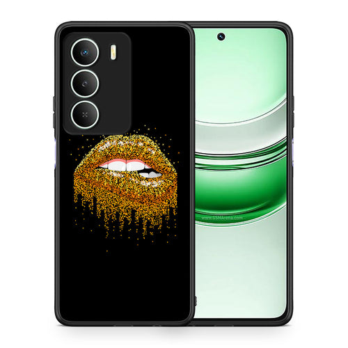 Θήκη Realme 14X Golden Valentine από τη Smartfits με σχέδιο στο πίσω μέρος και μαύρο περίβλημα | Realme 14X Golden Valentine case with colorful back and black bezels