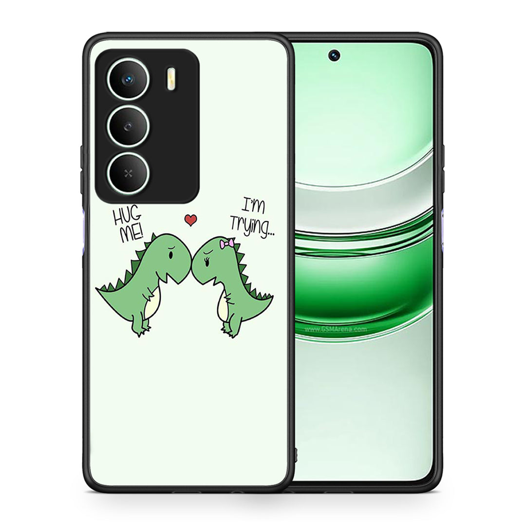 Θήκη Realme 14X Rex Valentine από τη Smartfits με σχέδιο στο πίσω μέρος και μαύρο περίβλημα | Realme 14X Rex Valentine case with colorful back and black bezels