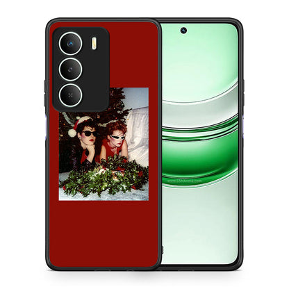 Θήκη Realme 14X Waiting For Xmas από τη Smartfits με σχέδιο στο πίσω μέρος και μαύρο περίβλημα | Realme 14X Waiting For Xmas case with colorful back and black bezels