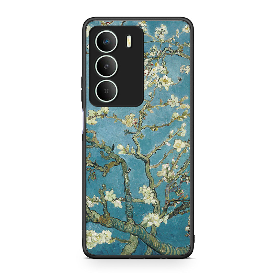 Realme 14X White Blossoms θήκη από τη Smartfits με σχέδιο στο πίσω μέρος και μαύρο περίβλημα | Smartphone case with colorful back and black bezels by Smartfits