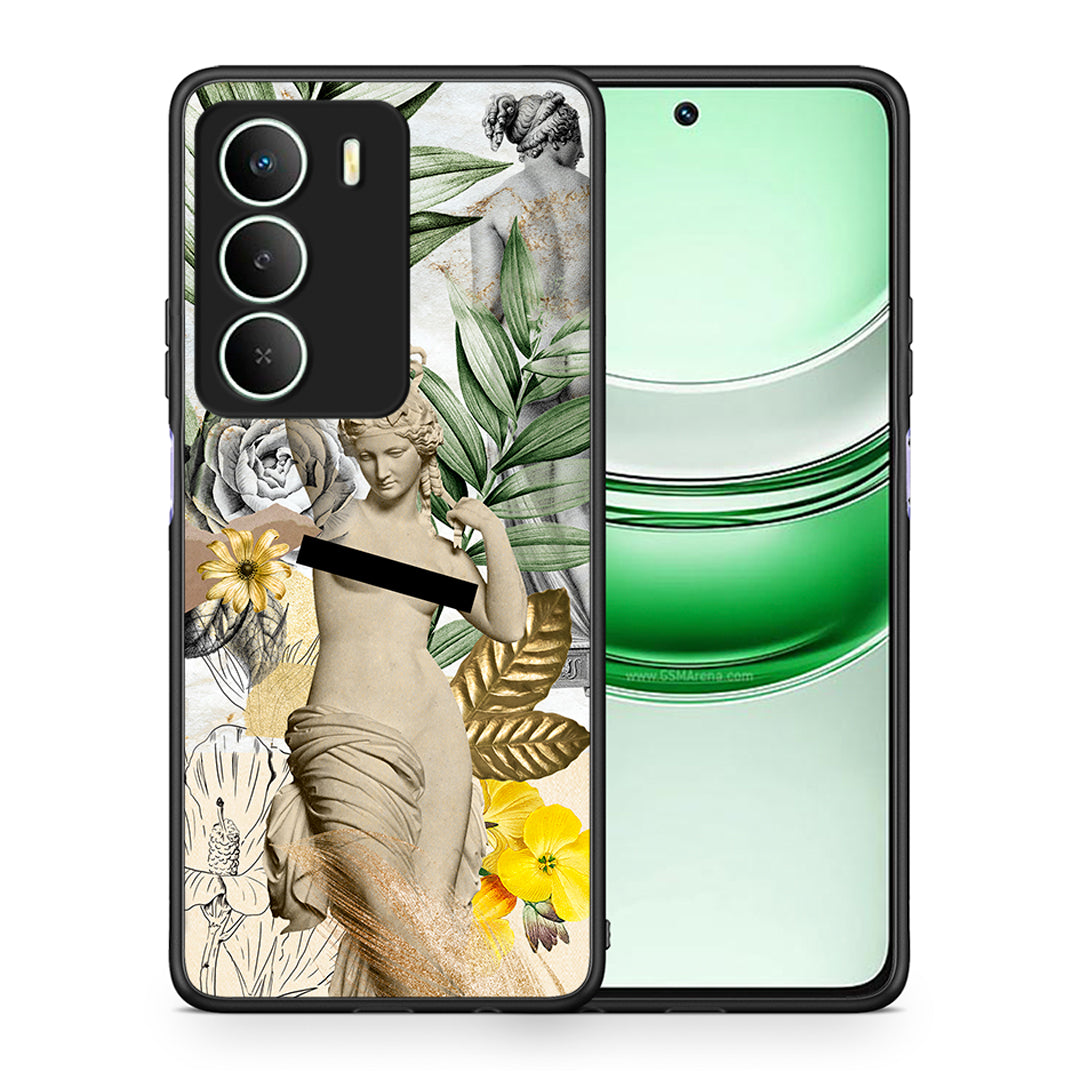 Θήκη Realme 14X Woman Statue από τη Smartfits με σχέδιο στο πίσω μέρος και μαύρο περίβλημα | Realme 14X Woman Statue case with colorful back and black bezels