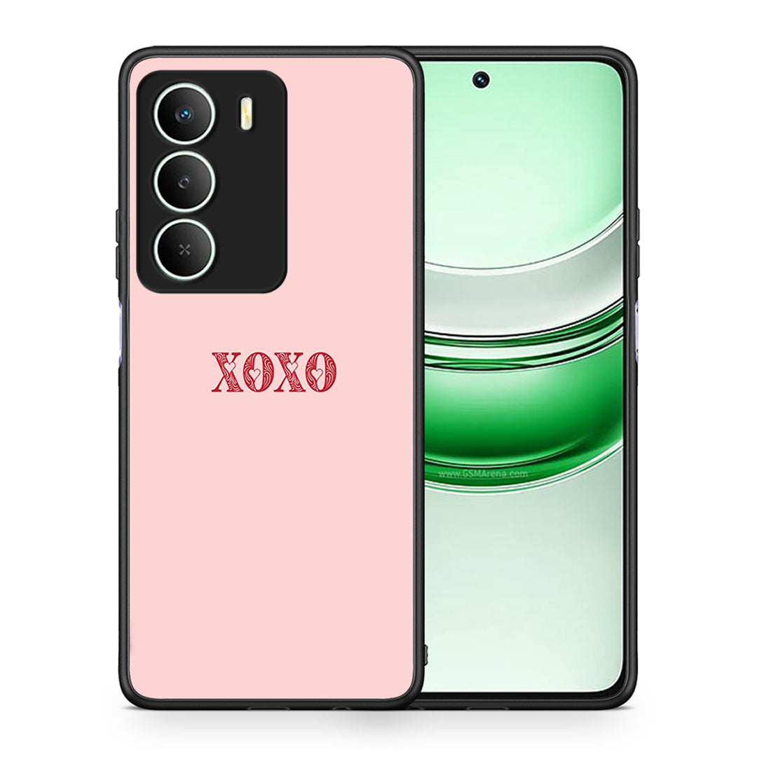 Θήκη Realme 14X XOXO Love από τη Smartfits με σχέδιο στο πίσω μέρος και μαύρο περίβλημα | Realme 14X XOXO Love case with colorful back and black bezels