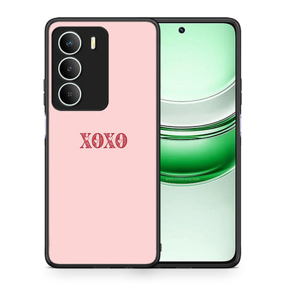 Θήκη Realme 14X XOXO Love από τη Smartfits με σχέδιο στο πίσω μέρος και μαύρο περίβλημα | Realme 14X XOXO Love case with colorful back and black bezels