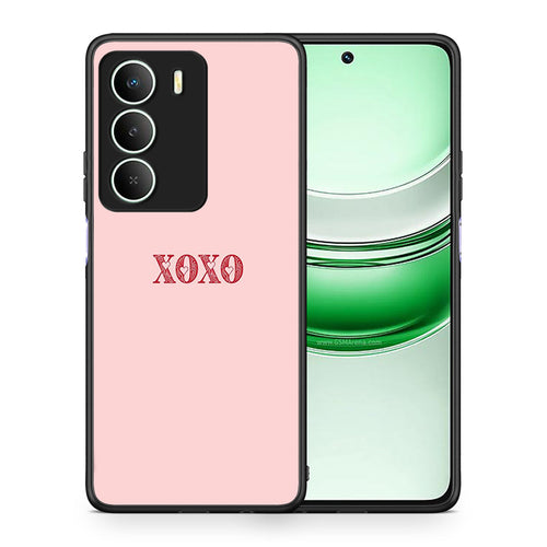 Θήκη Realme 14X XOXO Love από τη Smartfits με σχέδιο στο πίσω μέρος και μαύρο περίβλημα | Realme 14X XOXO Love case with colorful back and black bezels