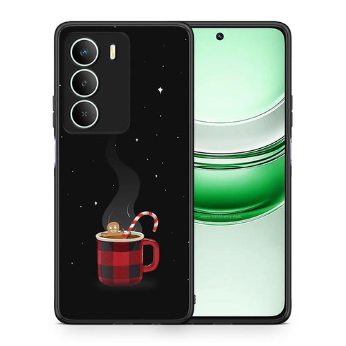 Θήκη Realme 14X Xmas Bathing από τη Smartfits με σχέδιο στο πίσω μέρος και μαύρο περίβλημα | Realme 14X Xmas Bathing case with colorful back and black bezels