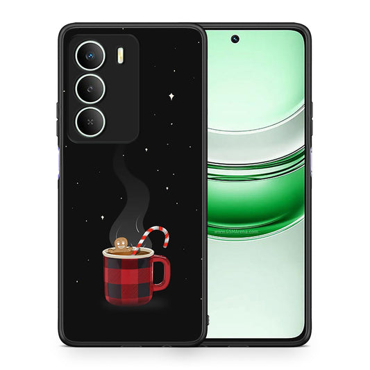 Θήκη Realme 14X Xmas Bathing από τη Smartfits με σχέδιο στο πίσω μέρος και μαύρο περίβλημα | Realme 14X Xmas Bathing case with colorful back and black bezels