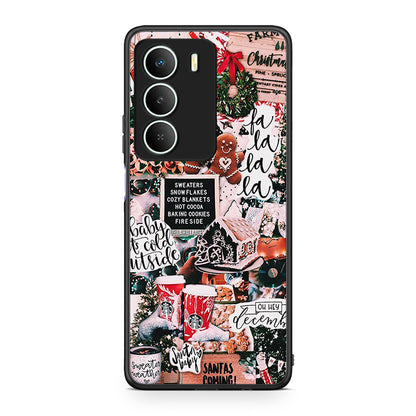 Realme 14X Xmas Habbits θήκη από τη Smartfits με σχέδιο στο πίσω μέρος και μαύρο περίβλημα | Smartphone case with colorful back and black bezels by Smartfits