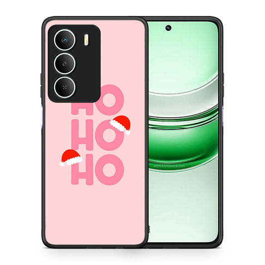 Θήκη Realme 14X Xmas Ho Ho Ho από τη Smartfits με σχέδιο στο πίσω μέρος και μαύρο περίβλημα | Realme 14X Xmas Ho Ho Ho case with colorful back and black bezels