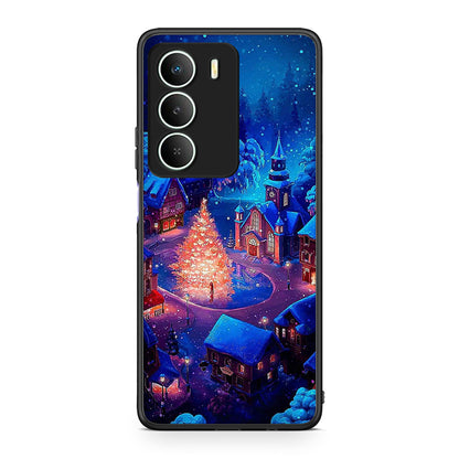 Realme 14X Xmas Village θήκη από τη Smartfits με σχέδιο στο πίσω μέρος και μαύρο περίβλημα | Smartphone case with colorful back and black bezels by Smartfits