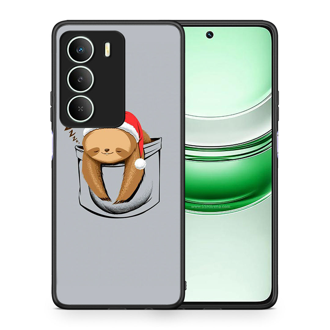 Θήκη Realme 14X Xmas Zzzz από τη Smartfits με σχέδιο στο πίσω μέρος και μαύρο περίβλημα | Realme 14X Xmas Zzzz case with colorful back and black bezels