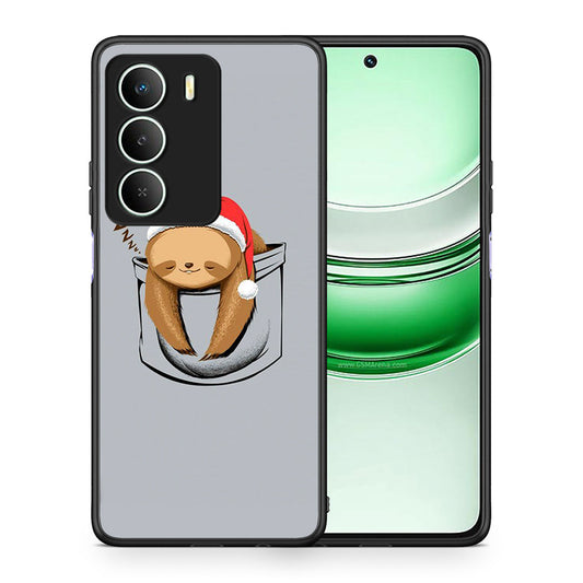 Θήκη Realme 14X Xmas Zzzz από τη Smartfits με σχέδιο στο πίσω μέρος και μαύρο περίβλημα | Realme 14X Xmas Zzzz case with colorful back and black bezels