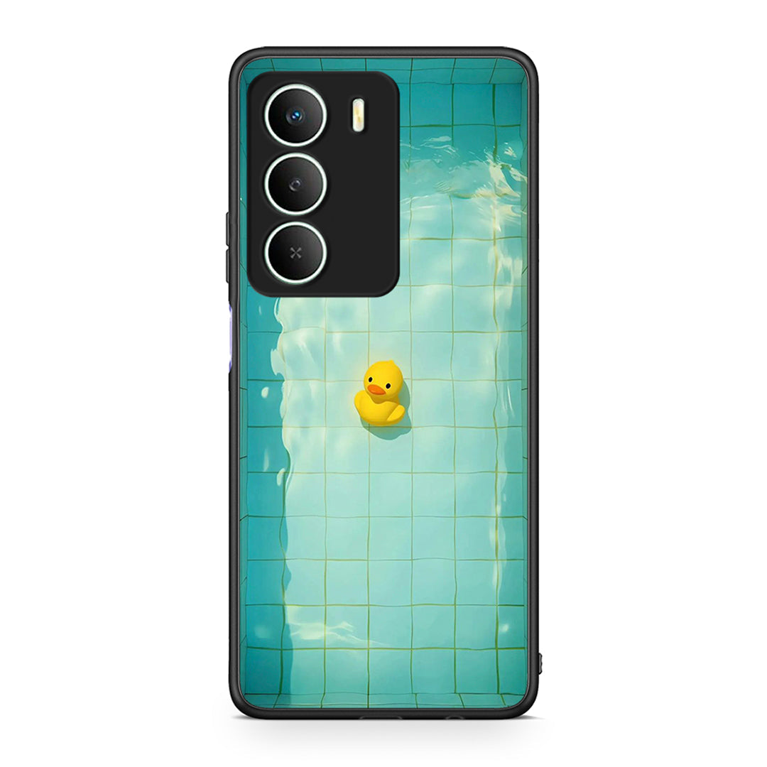 Realme 14X Yellow Duck θήκη από τη Smartfits με σχέδιο στο πίσω μέρος και μαύρο περίβλημα | Smartphone case with colorful back and black bezels by Smartfits
