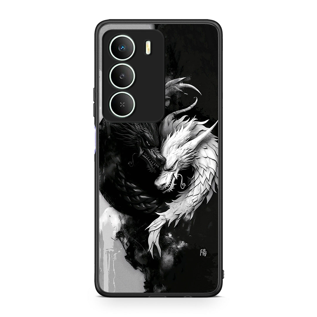 Realme 14X Yin Yang Θήκη από τη Smartfits με σχέδιο στο πίσω μέρος και μαύρο περίβλημα | Smartphone case with colorful back and black bezels by Smartfits