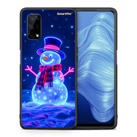 Thumbnail for Christmas Neon Snowman - Realme 7 5G θήκη