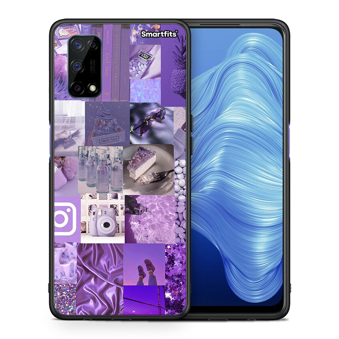 Purple Aesthetic Collage - Realme 7 5G θήκη