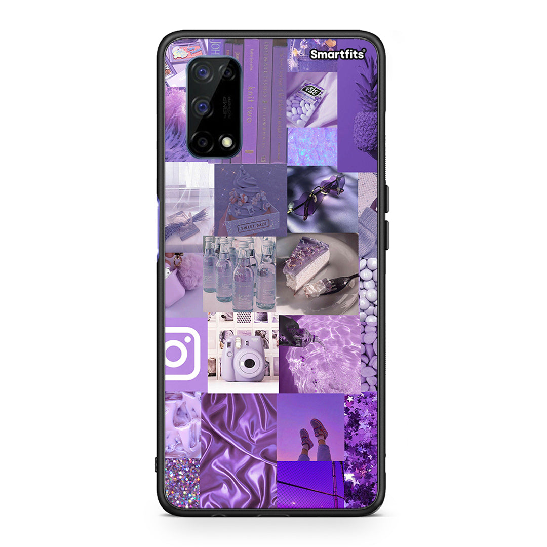 Purple Aesthetic Collage - Realme 7 5G θήκη