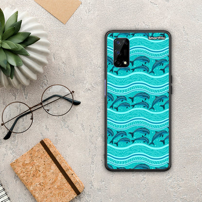 Swimming Dolphins - Realme 7 5G θήκη
