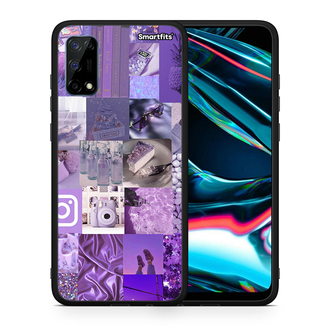 Purple Aesthetic Collage - Realme 7 Pro θήκη