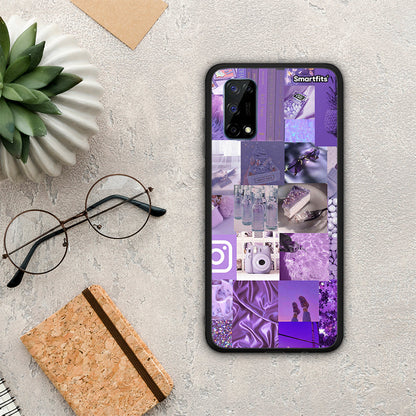 Purple Aesthetic Collage - Realme 7 Pro θήκη