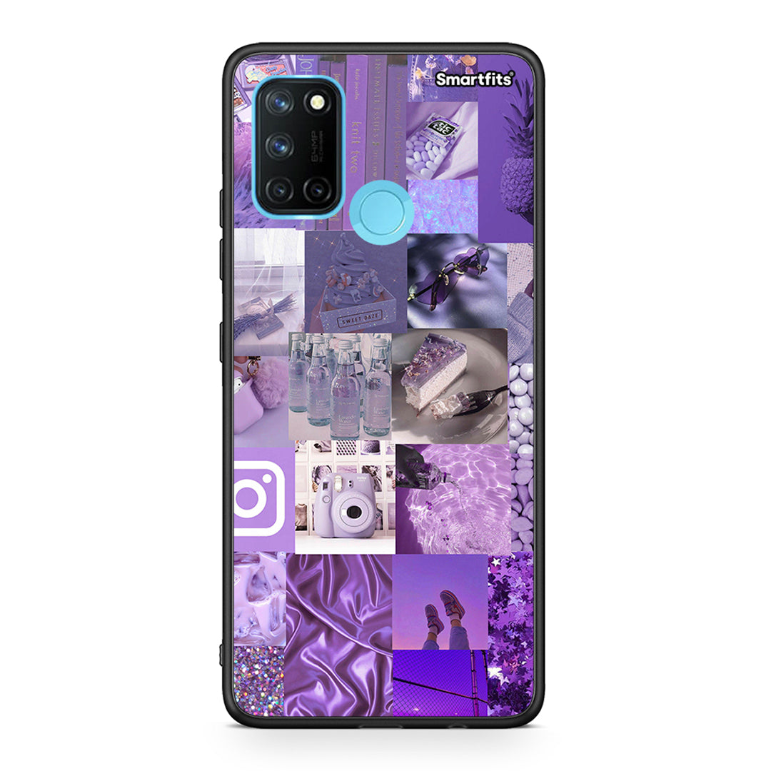 Purple Aesthetic Collage - Realme 7i / C25 θήκη