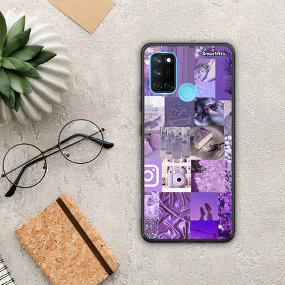 Purple Aesthetic Collage - Realme 7i / C25 θήκη