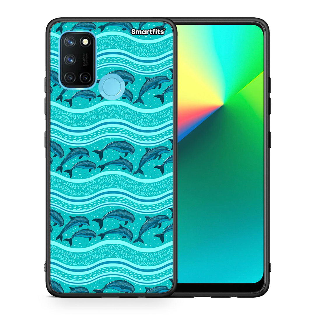 Swimming Dolphins - Realme 7i / C25 θήκη