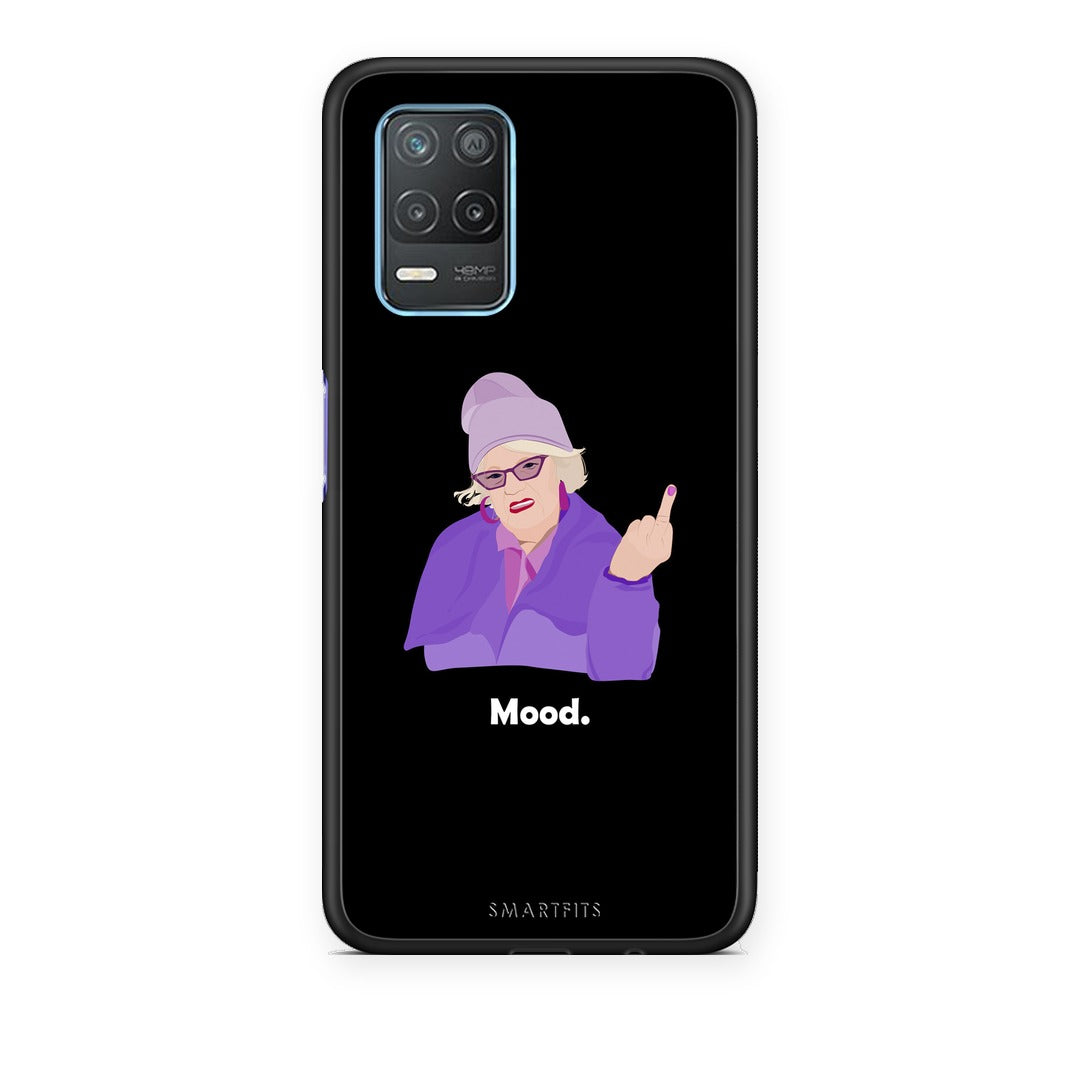Θήκη Realme 8 5G Grandma Mood Black από τη Smartfits με σχέδιο στο πίσω μέρος και μαύρο περίβλημα | Realme 8 5G Grandma Mood Black case with colorful back and black bezels