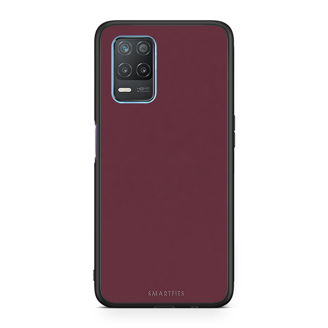 Θήκη Realme 8 5G Muted Burgundy από τη Smartfits με σχέδιο στο πίσω μέρος και μαύρο περίβλημα | Realme 8 5G Muted Burgundy case with colorful back and black bezels