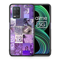 Thumbnail for Purple Aesthetic Collage - Realme 8 5G θήκη