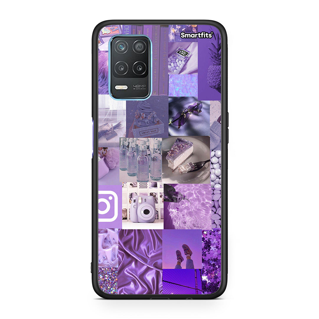 Purple Aesthetic Collage - Realme 8 5G θήκη