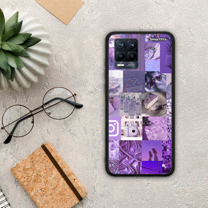 Purple Aesthetic Collage - Realme 8 / 8 Pro θήκη