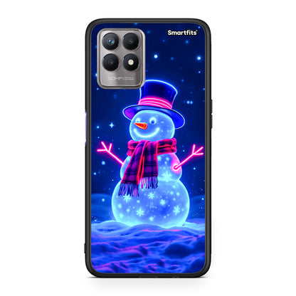 Christmas Neon Snowman - Realme 8i θήκη