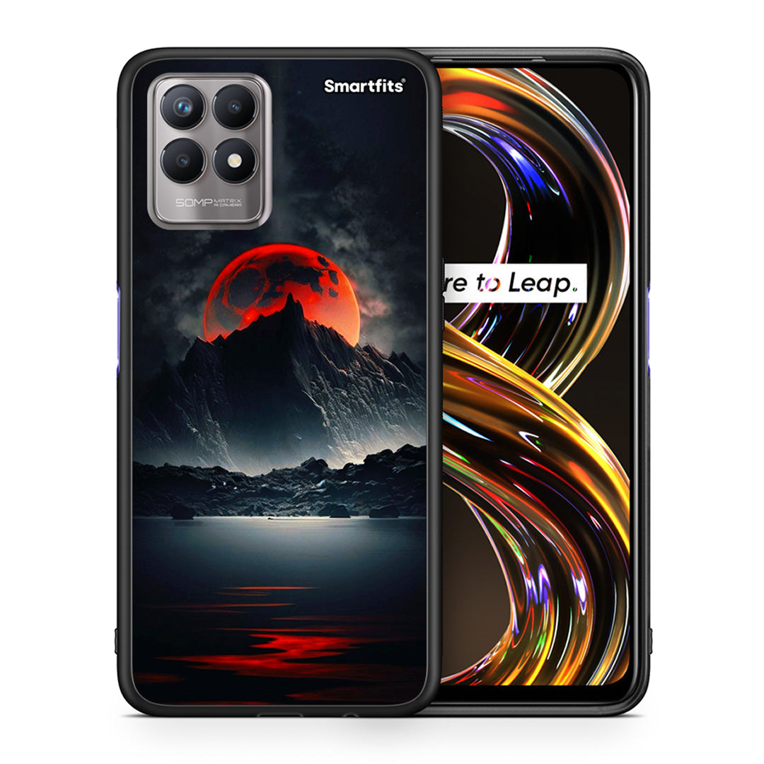 Red Full Moon - Realme 8i θήκη
