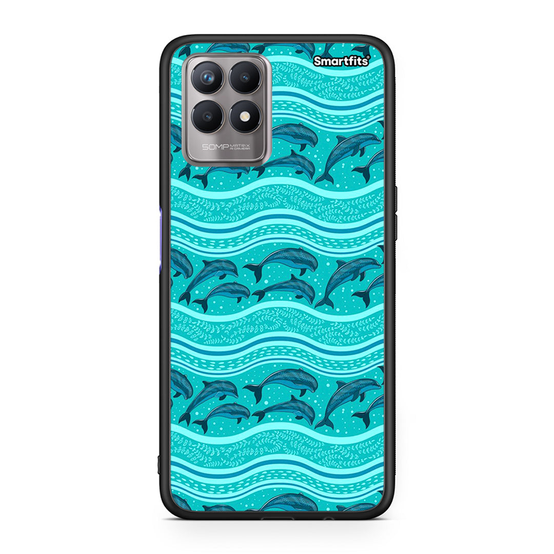 Swimming Dolphins - Realme 8i θήκη