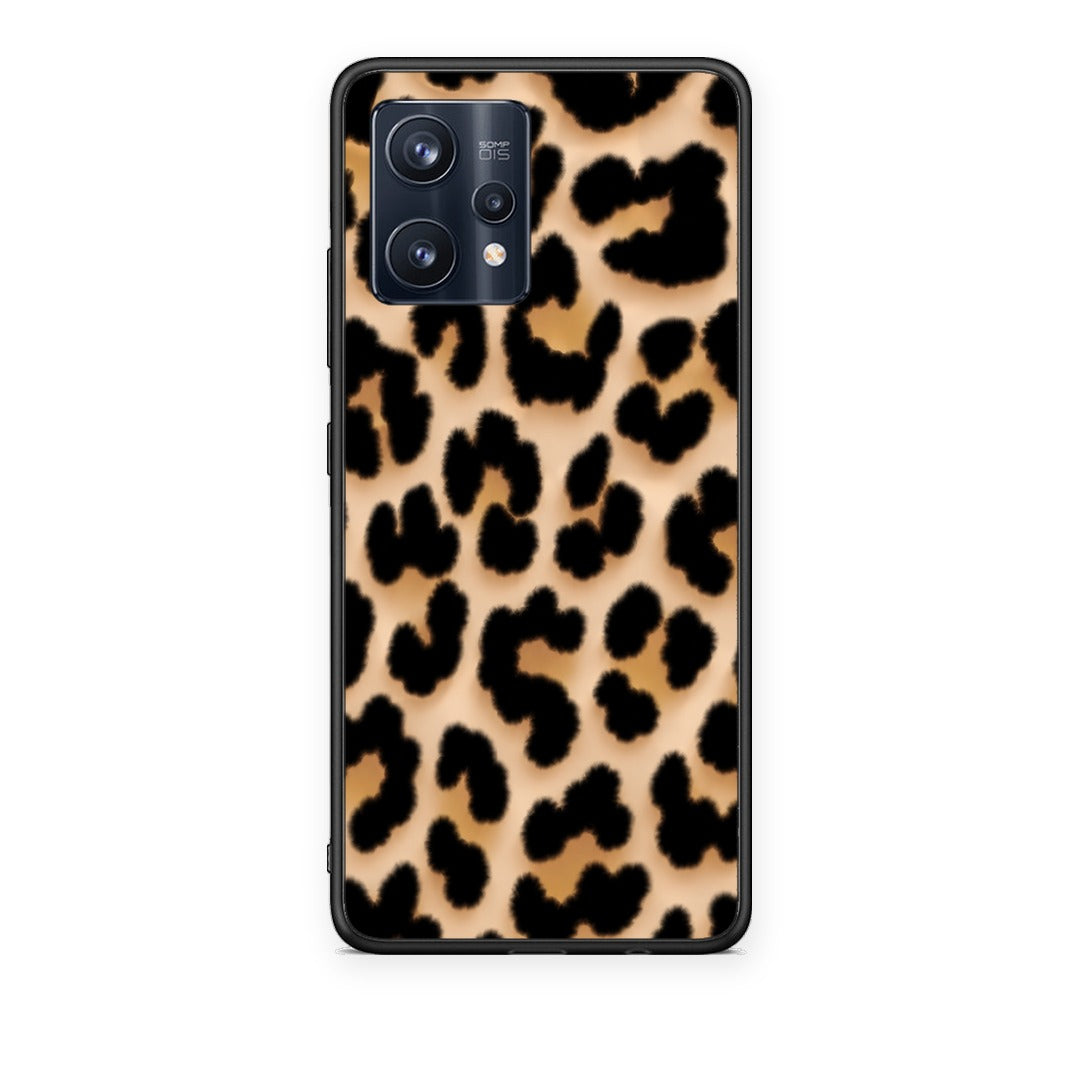 Θήκη Realme 9 / 9 Pro+ 5G Leopard Print Tan Large από τη Smartfits με σχέδιο στο πίσω μέρος και μαύρο περίβλημα | Realme 9 / 9 Pro+ 5G Leopard Print Tan Large case with colorful back and black bezels