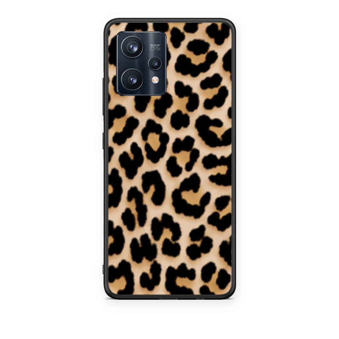 Θήκη Realme 9 / 9 Pro+ 5G Leopard Print Tan Small από τη Smartfits με σχέδιο στο πίσω μέρος και μαύρο περίβλημα | Realme 9 / 9 Pro+ 5G Leopard Print Tan Small case with colorful back and black bezels
