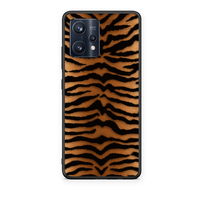 Θήκη Realme 9 / 9 Pro+ 5G Tiger Print Orange and Black από τη Smartfits με σχέδιο στο πίσω μέρος και μαύρο περίβλημα | Realme 9 / 9 Pro+ 5G Tiger Print Orange and Black case with colorful back and black bezels