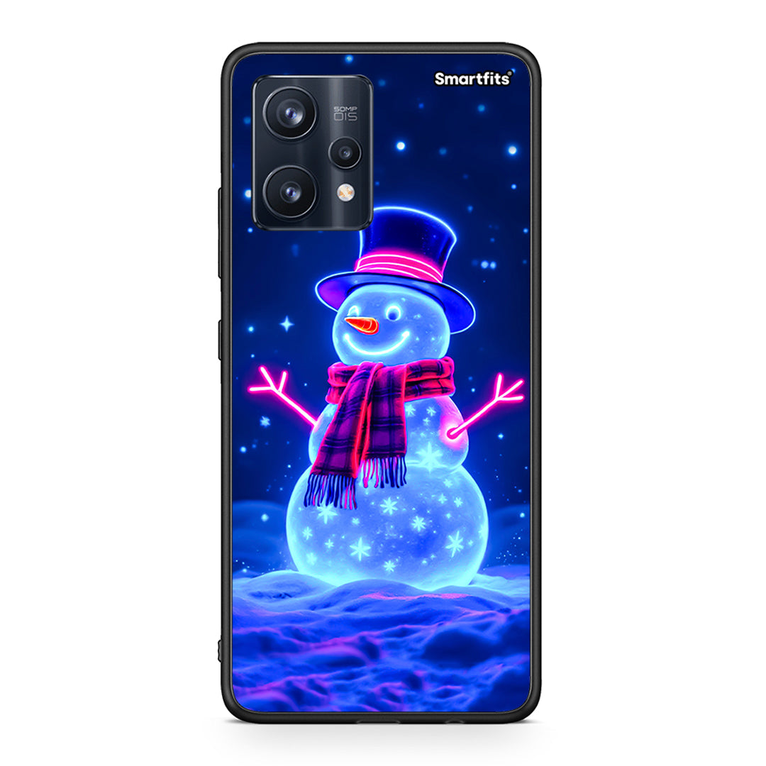 Christmas Neon Snowman - Realme 9 / 9 Pro+ 5G θήκη