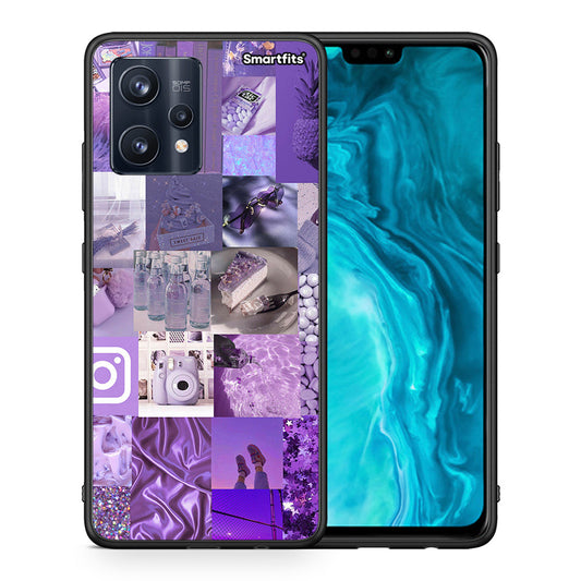Purple Aesthetic Collage - Realme 9 / 9 Pro+ 5G θήκη