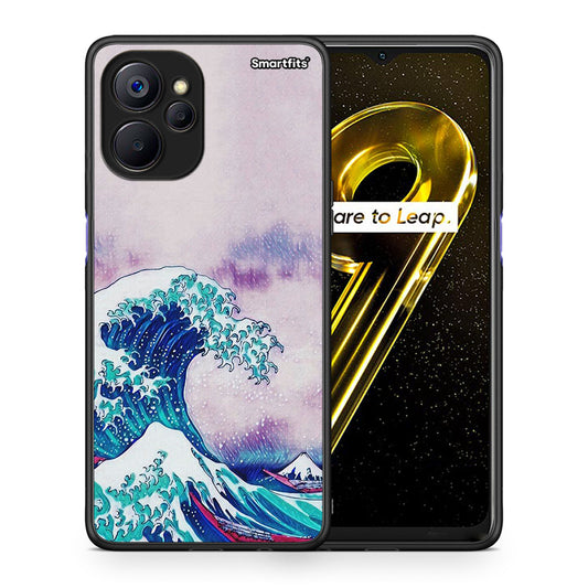 Θήκη Realme 9i 5G Blue Waves από τη Smartfits με σχέδιο στο πίσω μέρος και μαύρο περίβλημα | Realme 9i 5G Blue Waves case with colorful back and black bezels