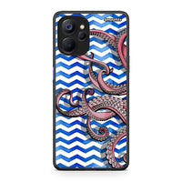 Thumbnail for Realme 9i 5G Chevron Devilfish θήκη από τη Smartfits με σχέδιο στο πίσω μέρος και μαύρο περίβλημα | Smartphone case with colorful back and black bezels by Smartfits
