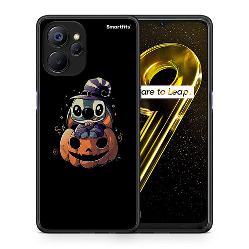 Θήκη Realme 9i 5G Halloween Stitch από τη Smartfits με σχέδιο στο πίσω μέρος και μαύρο περίβλημα | Realme 9i 5G Halloween Stitch case with colorful back and black bezels