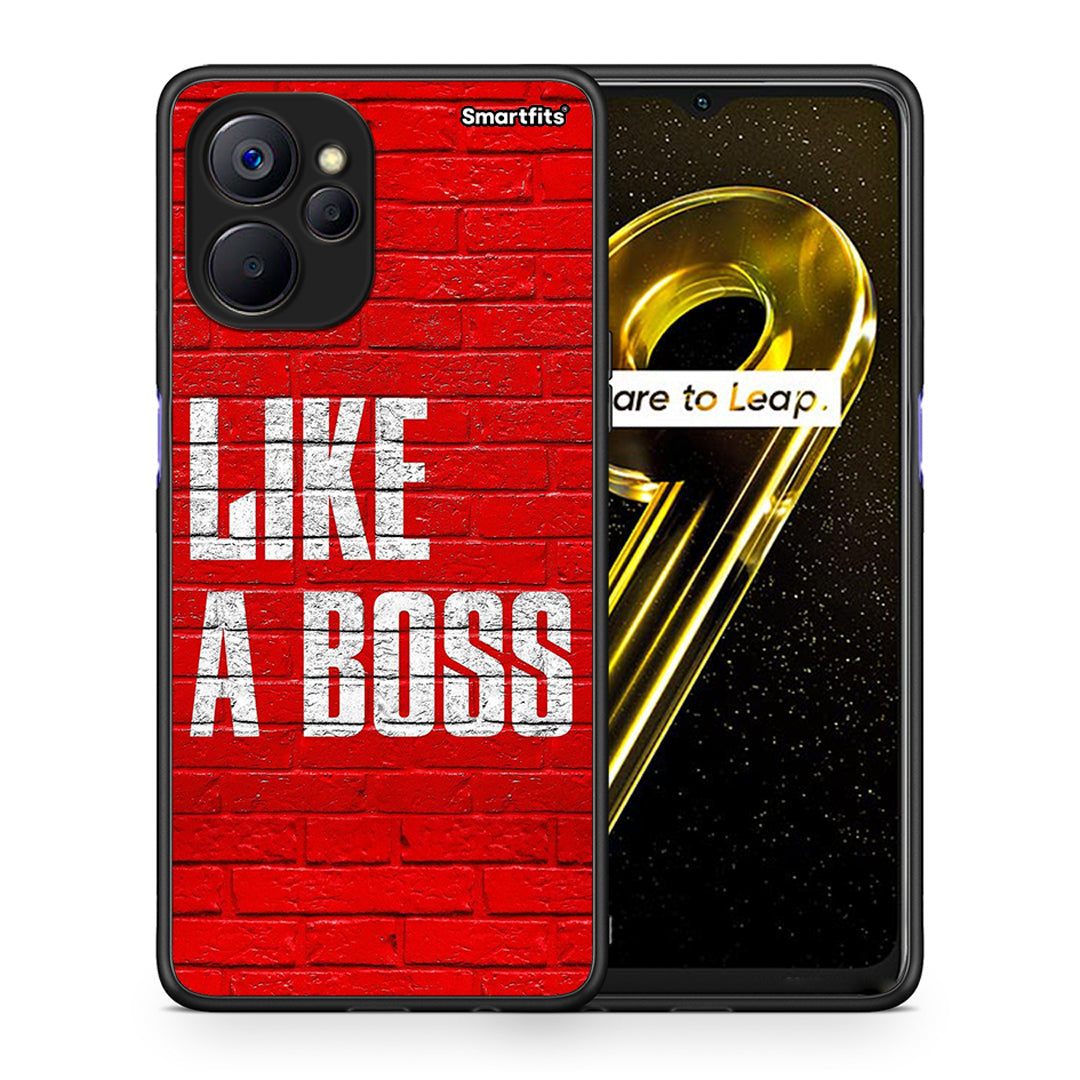 Θήκη Realme 9i 5G Like A Boss από τη Smartfits με σχέδιο στο πίσω μέρος και μαύρο περίβλημα | Realme 9i 5G Like A Boss case with colorful back and black bezels