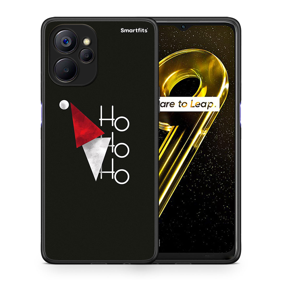 Θήκη Realme 9i 5G Minimal Christmas από τη Smartfits με σχέδιο στο πίσω μέρος και μαύρο περίβλημα | Realme 9i 5G Minimal Christmas case with colorful back and black bezels