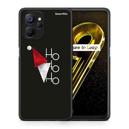 Θήκη Realme 9i 5G Minimal Christmas από τη Smartfits με σχέδιο στο πίσω μέρος και μαύρο περίβλημα | Realme 9i 5G Minimal Christmas case with colorful back and black bezels