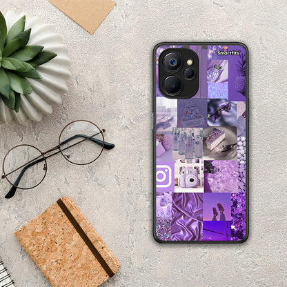 Purple Aesthetic Collage - Realme 9i 5G θήκη