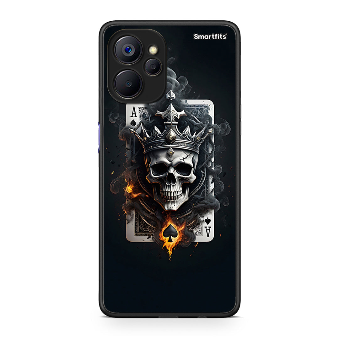 Realme 9i 5G Skull King Ace θήκη από τη Smartfits με σχέδιο στο πίσω μέρος και μαύρο περίβλημα | Smartphone case with colorful back and black bezels by Smartfits