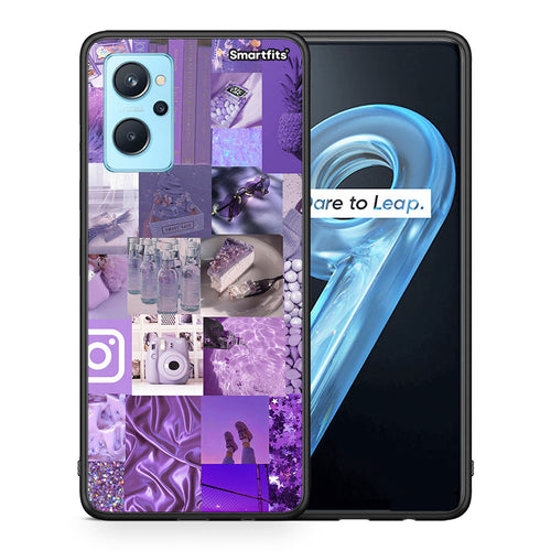 Purple Aesthetic Collage - Realme 9i θήκη